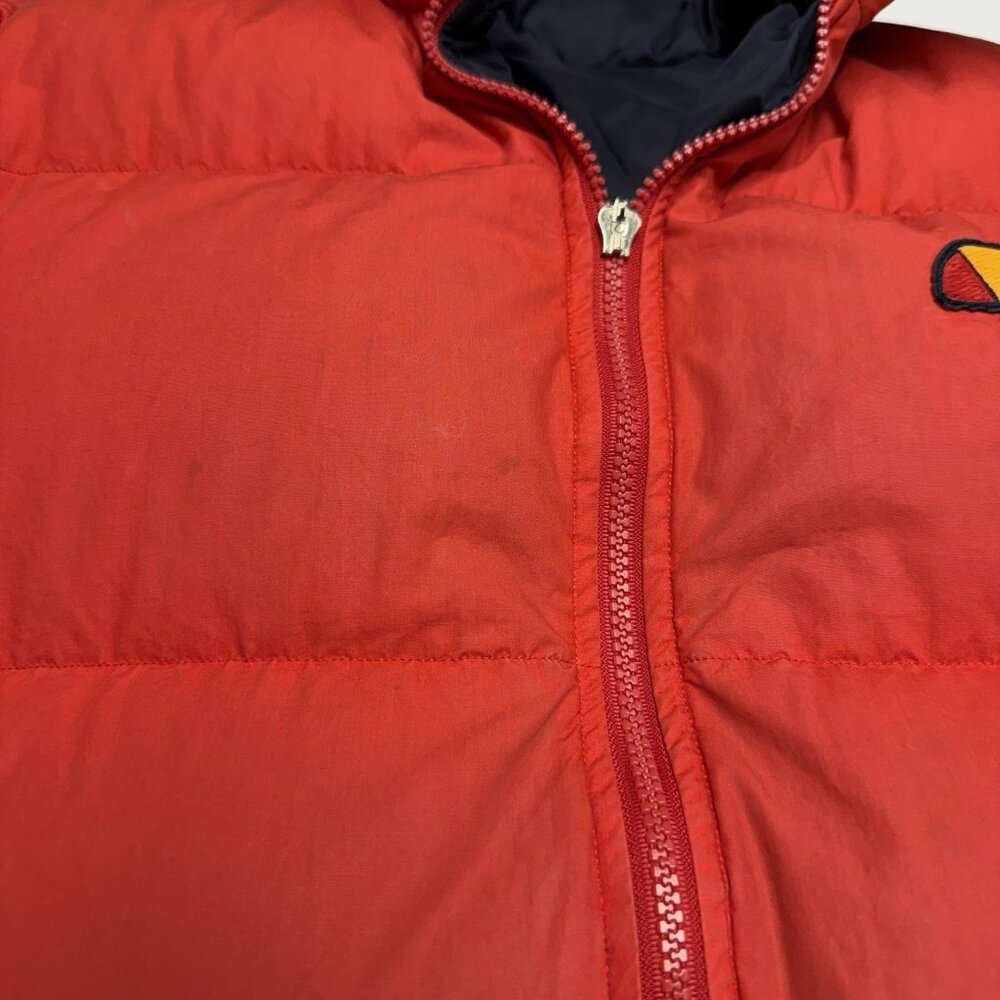 Vintage Ellesse Reversible Jacket Mens Medium 20x24.5 Red Bomber - Picture 8 of 16